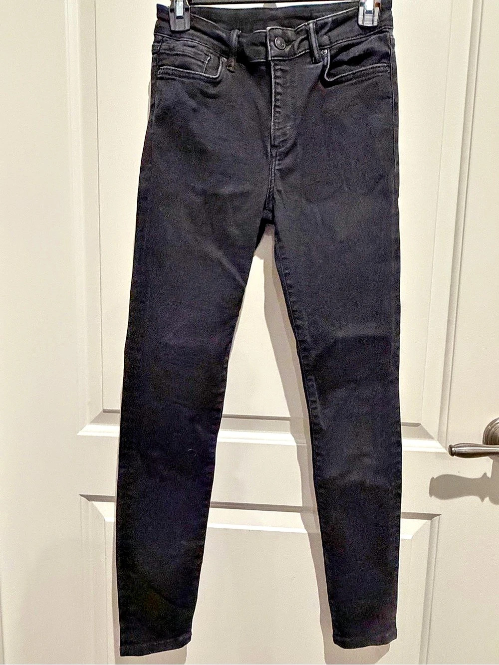 AllSaints Miller “Size  Me” Skinny Jeans in Black Size Medium